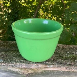 Vintage 1940’s Stonewear Kitchen Bowl Green
